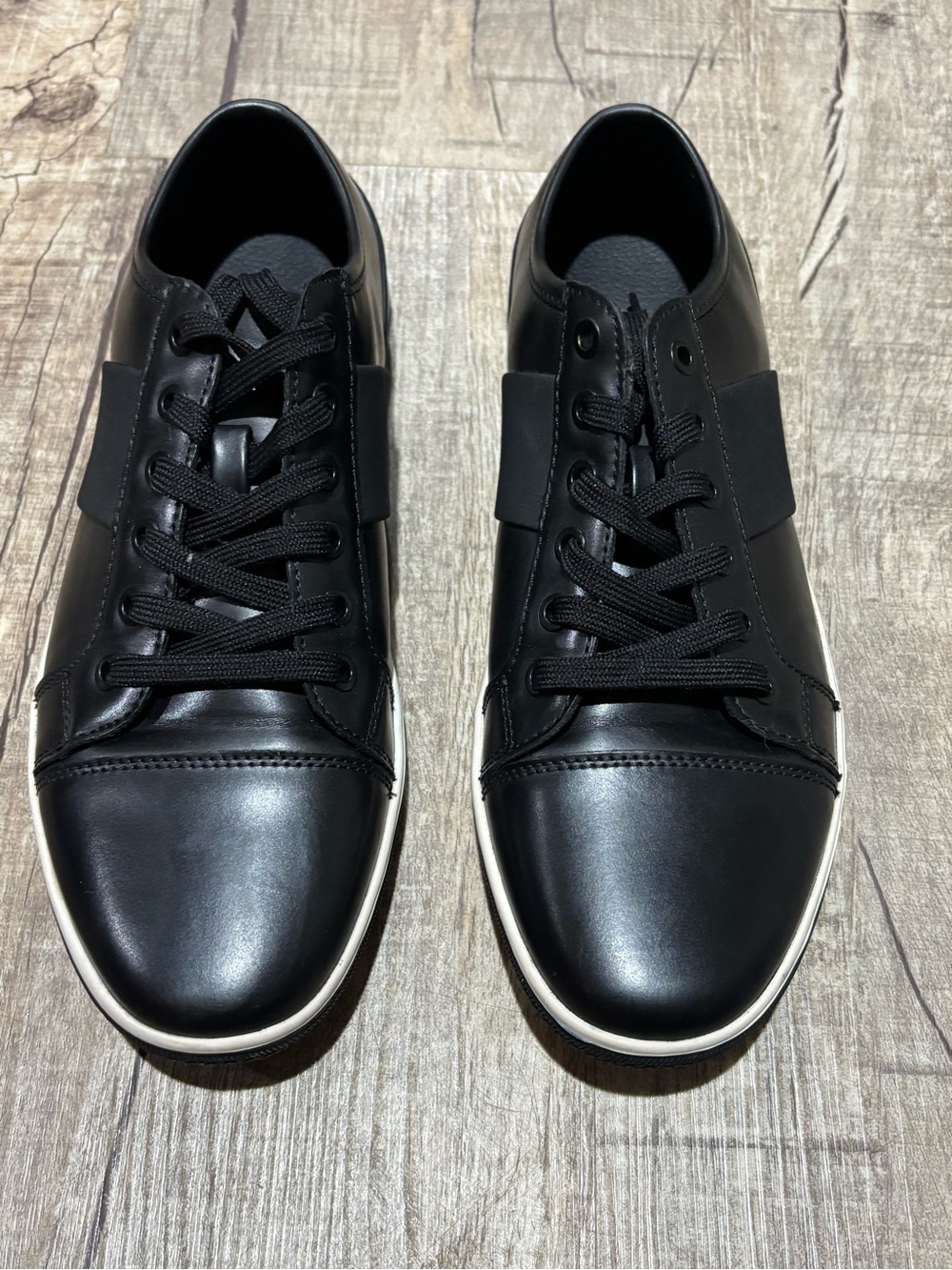 Unlisted by Kenneth Cole Men's Low Top Sneakers Black Shoe Size 8 Medium